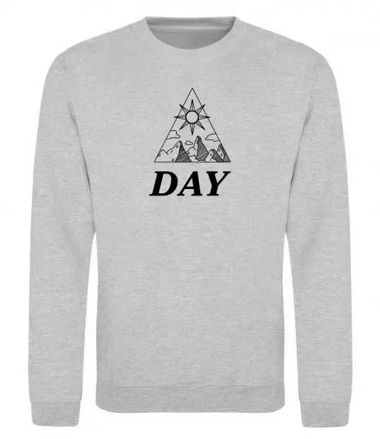 Свитшот DAY Серый меланж фото