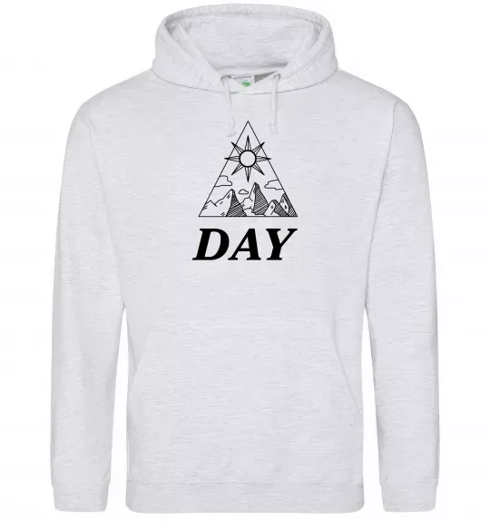 Жіноча толстовка (худі) DAY Сірий меланж фото