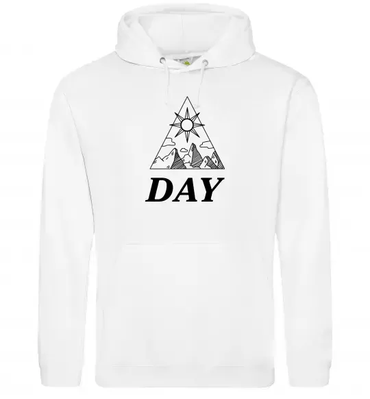 Чоловіча толстовка (худі) DAY Білий фото