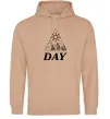 Чоловіча толстовка (худі) DAY Пісочний фото