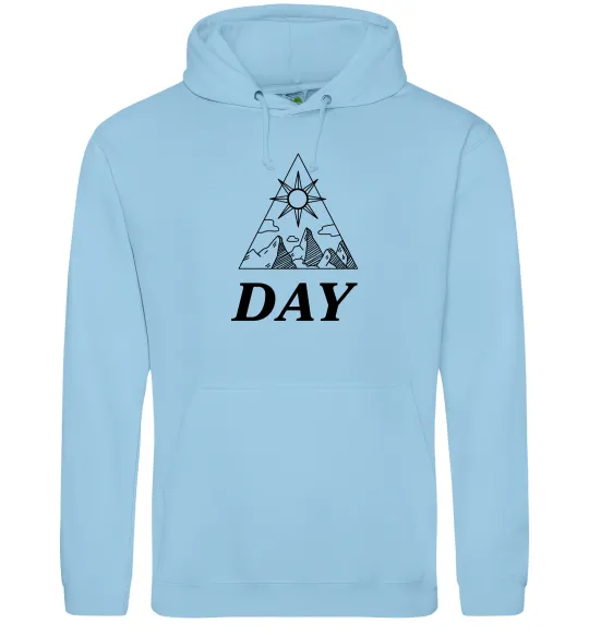 Чоловіча толстовка (худі) DAY Блакитний фото