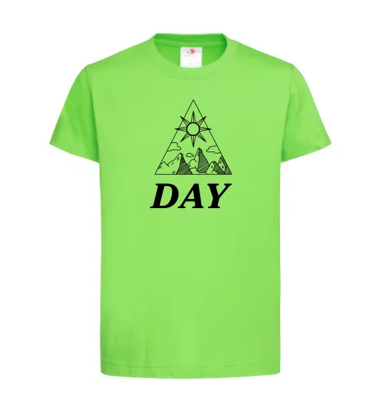 Дитяча футболка DAY Лаймовий фото
