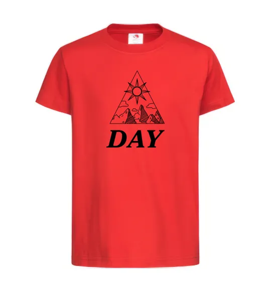 Дитяча футболка DAY Червоний фото