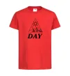 Дитяча футболка DAY Червоний фото