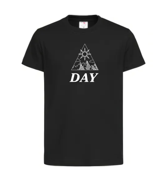 Дитяча футболка DAY Чорний фото
