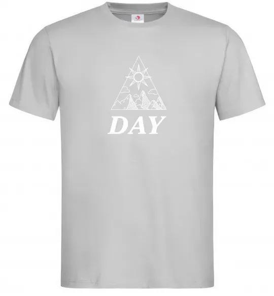 Чоловіча футболка DAY Сірий фото