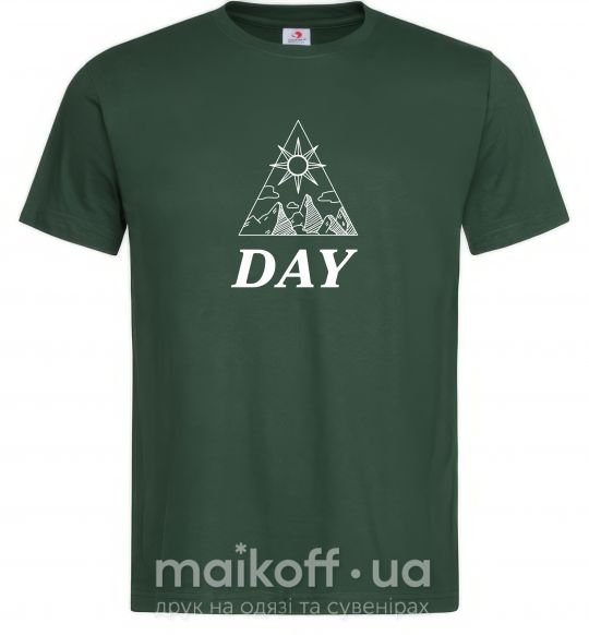 Чоловіча футболка DAY Темно-зелений фото