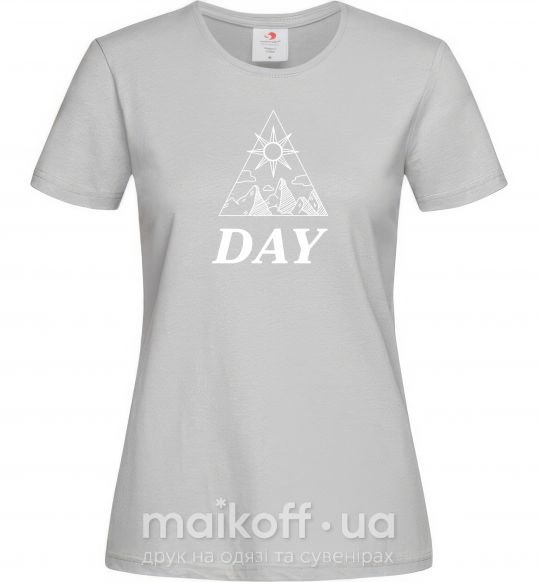 Жіноча футболка DAY Сірий фото