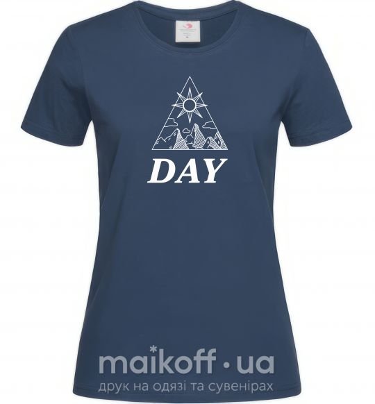 Жіноча футболка DAY Темно-синій фото