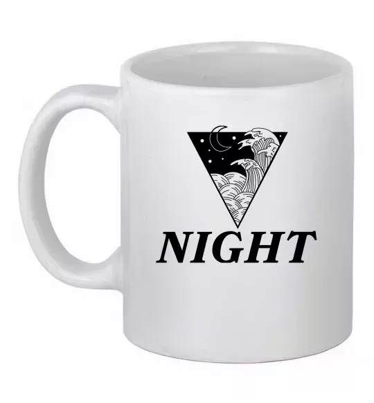 Чашка керамічна NIGHT Білий фото