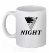 Чашка керамическая NIGHT Белый фото