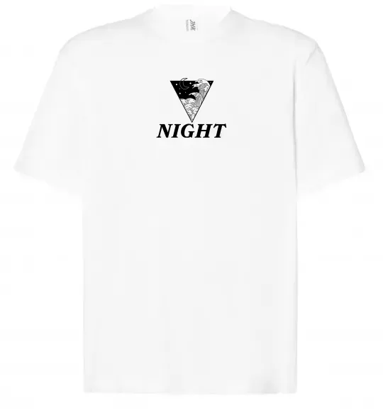 Футболка Оверсайз NIGHT Белый фото