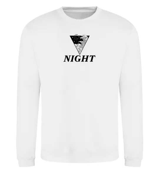 Світшот NIGHT Білий фото