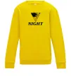 Детский Свитшот NIGHT Солнечно желтый фото