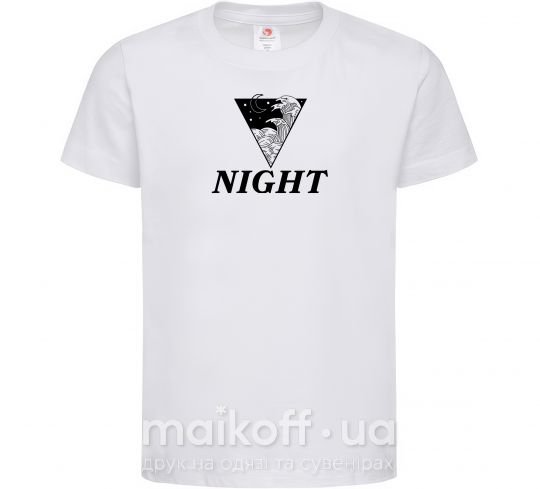 Дитяча футболка NIGHT Білий фото