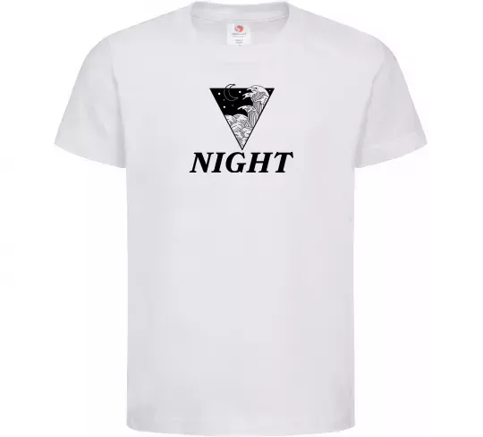Дитяча футболка NIGHT Білий фото