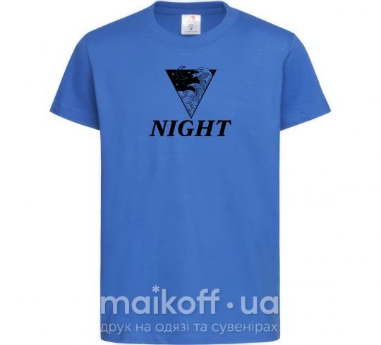 Детская футболка NIGHT Ярко-синий фото