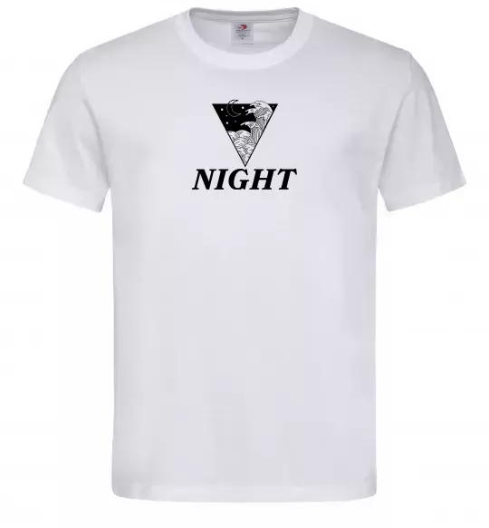 Мужская футболка NIGHT Белый фото