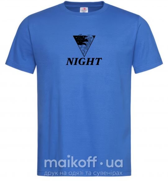 Чоловіча футболка NIGHT Яскраво-синій фото