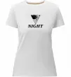 Жіноча преміум футболка NIGHT Білий фото