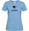 Женская футболка NIGHT Голубой фото