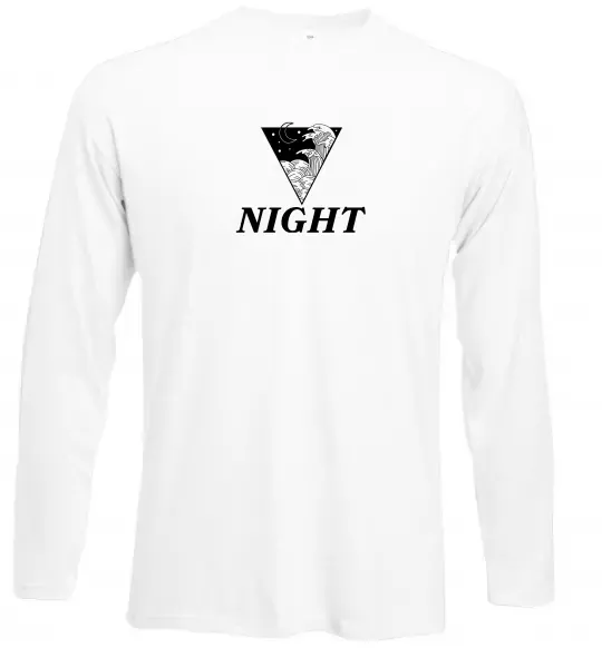 Лонгслив NIGHT Белый фото