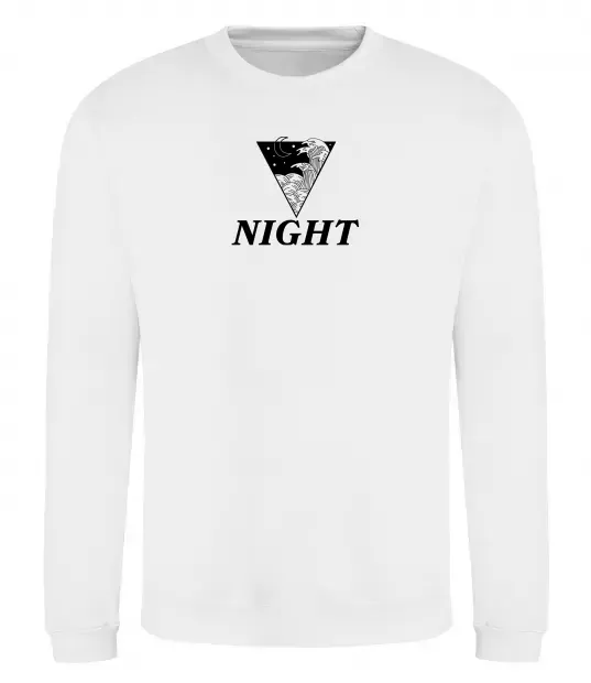 Свитшот NIGHT Белый фото