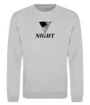 Свитшот NIGHT Серый меланж фото