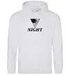 Мужская толстовка (худи) NIGHT Серый меланж фото
