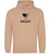 Мужская толстовка (худи) NIGHT Песочный фото