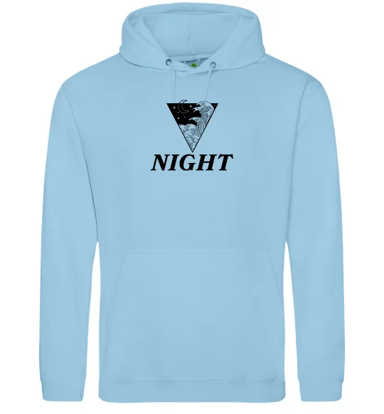 Чоловіча толстовка (худі) NIGHT Блакитний фото