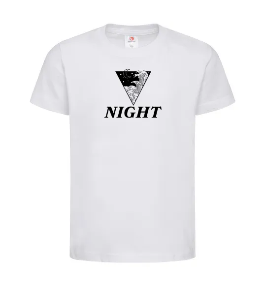 Дитяча футболка NIGHT Білий фото