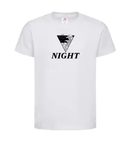 Детская футболка NIGHT Белый фото