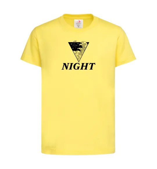 Дитяча футболка NIGHT Лимонний фото