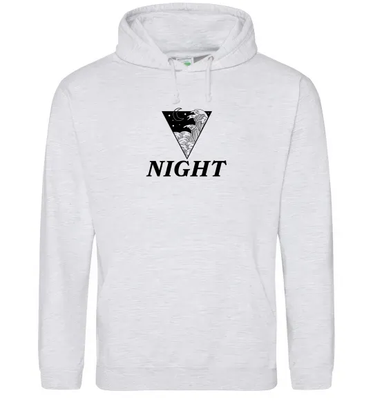 Жіноча толстовка (худі) NIGHT Сірий меланж фото