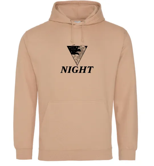 Жіноча толстовка (худі) NIGHT Пісочний фото