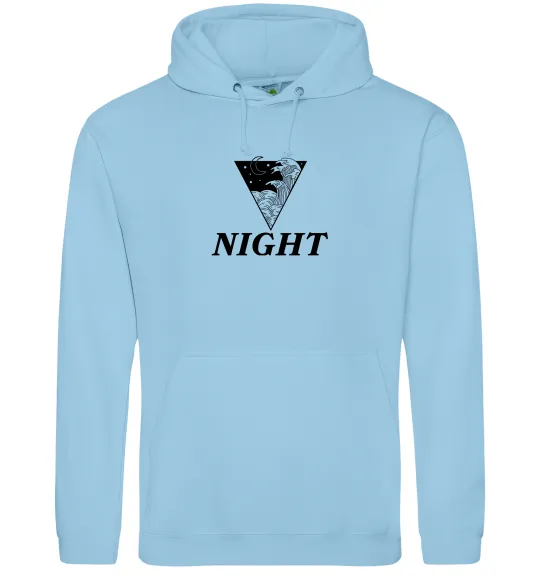Жіноча толстовка (худі) NIGHT Блакитний фото