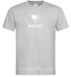 Чоловіча футболка NIGHT Сірий фото