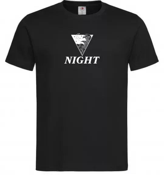 Мужская футболка NIGHT Черный фото