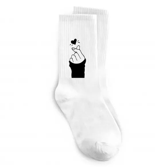 Носки Седце із пальців Белый фото