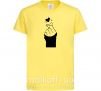 Дитяча футболка Седце із пальців Лимонний фото