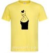 Мужская футболка Седце із пальців Лимонный фото