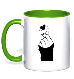 Чашка с цветной ручкой