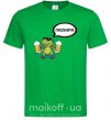 Мужская футболка Пивозаврик Зеленый фото