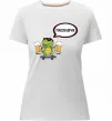 Жіноча преміум футболка Пивозаврик Білий фото