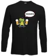 Лонгслив Пивозаврик Черный фото