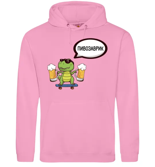 Жіноча толстовка (худі) Пивозаврик Рожевий фото