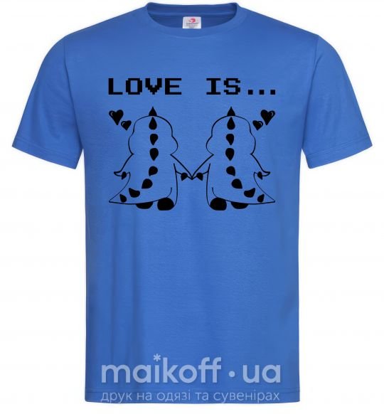 Чоловіча футболка LOVE IS... (DYNO) Яскраво-синій фото
