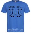 Мужская футболка LOVE IS... (DYNO) Ярко-синий фото