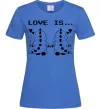 Жіноча футболка LOVE IS... (DYNO) Яскраво-синій Жіноча футболка LOVE IS... (DYNO) Яскраво-синій фото